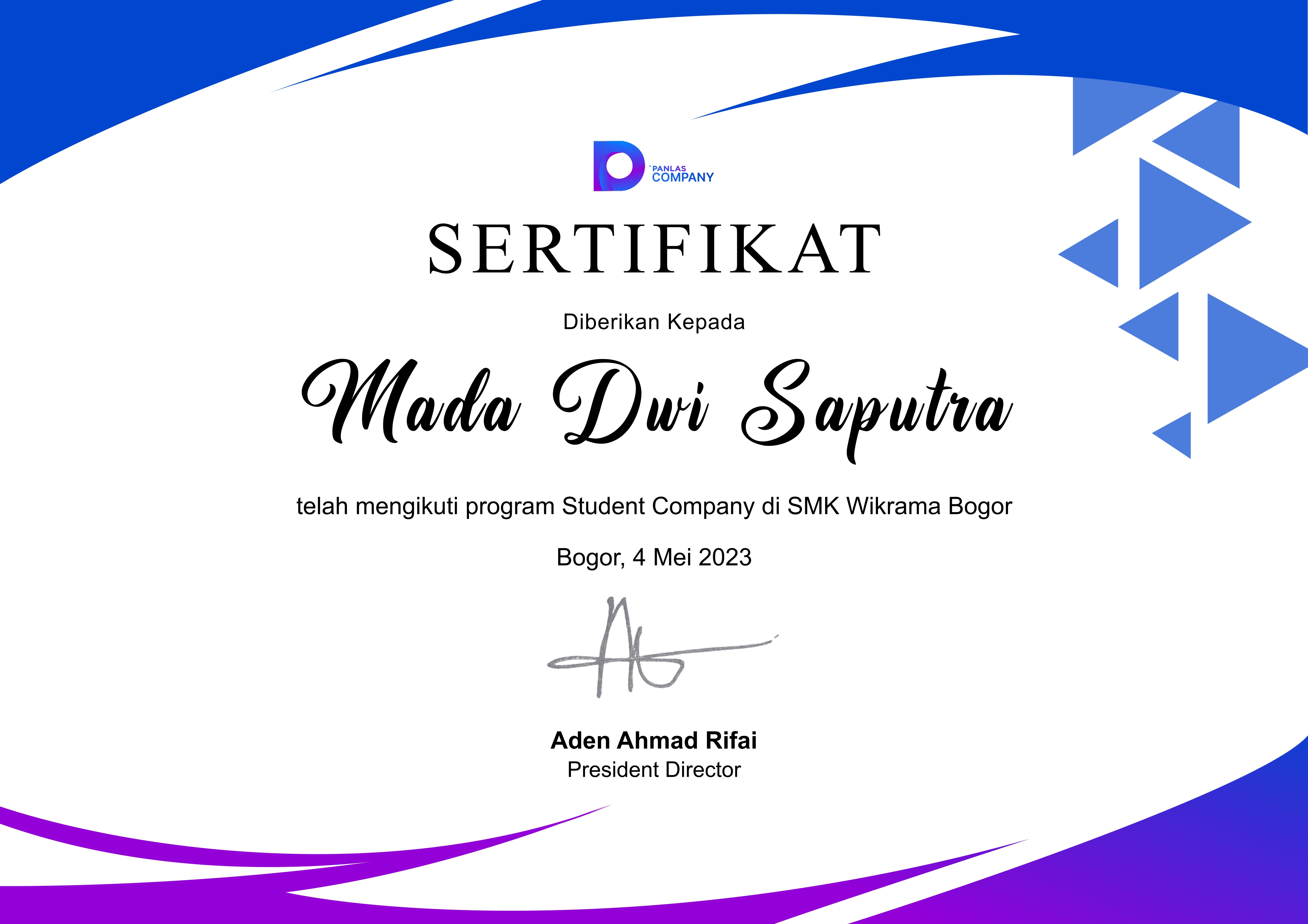Certificate 12