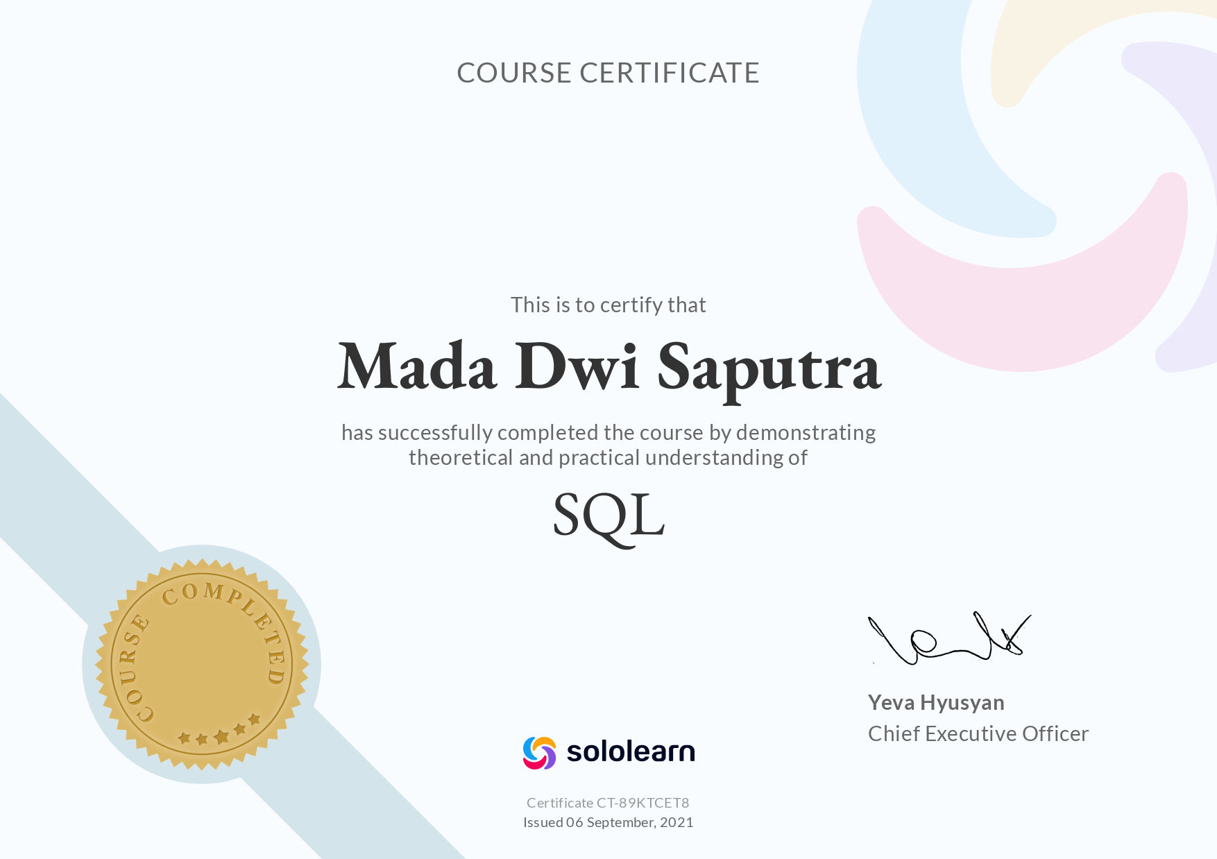 Certificate 14