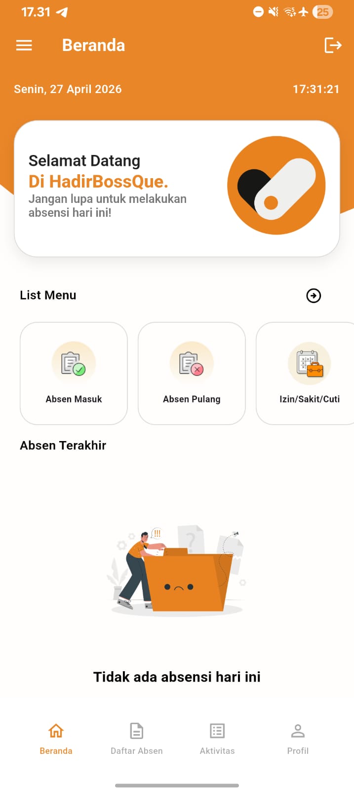 HadirBossQue Mobile screenshot